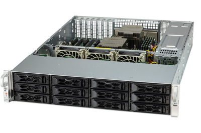 Supermicro AS-2024S-TR server barebone Socket SP3 Rack (2U) Zwart