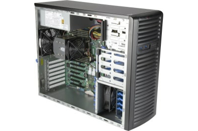 Supermicro AS-3014TS-I server barebone Socket SP3 Midi Tower Zwart