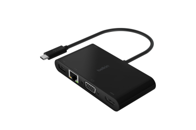Belkin AVC004BTBK laptop dock & poortreplicator USB 3.2 Gen 1 (3.1 Gen 1) Type-C Zwart