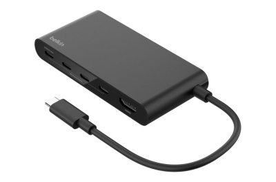 Belkin AVC021HQBK interface hub USB Type-C 10000 Mbit/s Zwart