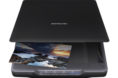 Epson Perfection V39II A4 flatbed foto- en documentscanner met standaard