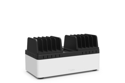 Belkin Store & Charge - Laadstation met vaste compartimenten (10-poort USB laadstation inbegrepen)