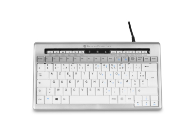 BakkerElkhuizen S-board 840 toetsenbord Kantoor USB QWERTY Italiaans Licht Grijs, Wit