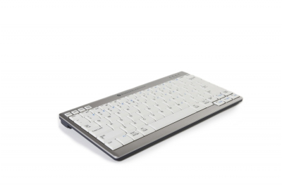 BakkerElkhuizen UltraBoard 950 Wireless toetsenbord Bluetooth AZERTY Belgisch Licht Grijs, Wit