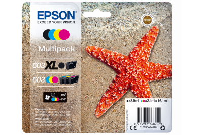 Epson 603 XL inktcartridge 1 stuk(s) Origineel Hoog (XL) rendement Zwart, Cyaan, Magenta, Geel