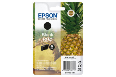 Epson 604 inktcartridge 1 stuk(s) Origineel Normaal rendement Zwart