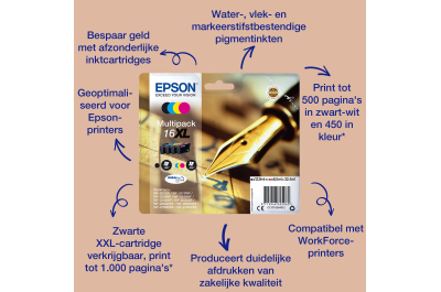 Epson Pen and crossword Multipack 4-colours 16 DURABrite Ultra Ink