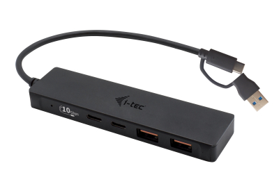 i-tec Metal USB-A/USB-C HUB 2x USB 3.0 + 2x USB-C (10 Gbps)