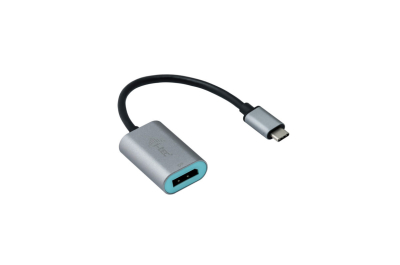 i-tec Metal C31METALDP60HZ video kabel adapter 0,15 m USB Type-C Display Port Grijs, Turkoois