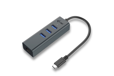 i-tec Metal USB-C HUB 3 Port + Gigabit Ethernet Adapter