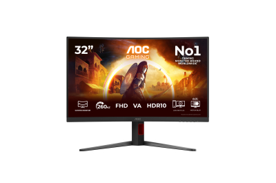 AOC G4 C32G4Z computer monitor 80 cm (31.5") 1920 x 1080 Pixels Full HD LCD Zwart, Rood
