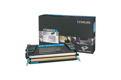 Lexmark C736, X736, X738 10K cyaan tonercartridge