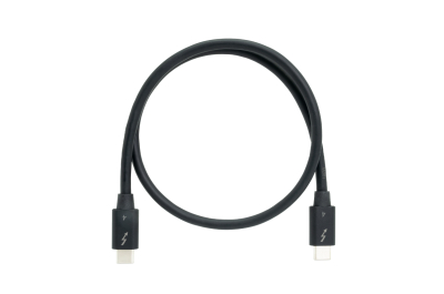 QNAP CAB-TBT4-0M5 Thunderbolt-kabel 0,5 m 40 Gbit/s Zwart