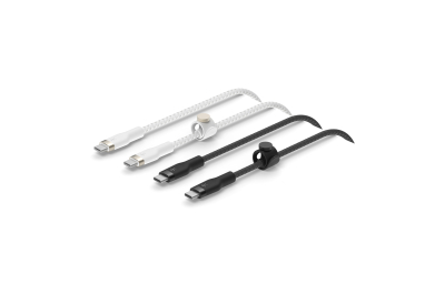 Belkin BoostCharge Pro Flex USB-kabel USB 2.0 1 m USB C Zwart, Wit