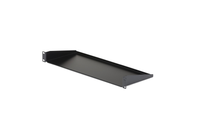 StarTech.com 1U Server Rack Schap - Universele Rack Mount Cantilever Shelf voor 19" Netwerk Kast & Apparatuur - Heavy Duty Staal – Capaciteit 15kg - Diepte 18cm (7"), Zwart