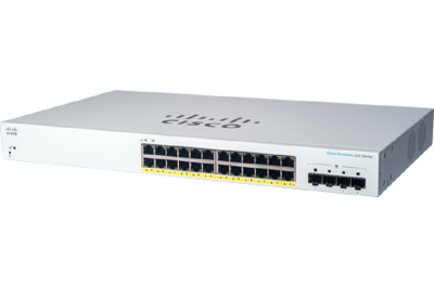 Cisco CBS220-24P-4G Managed L2 Gigabit Ethernet (10/100/1000) Power over Ethernet (PoE) 1U Wit