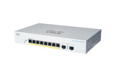 Cisco CBS220-8P-E-2G-EU netwerk-switch Managed L2 Gigabit Ethernet (10/100/1000) Power over Ethernet (PoE) Wit