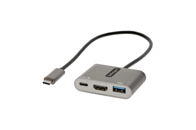 StarTech.com USB C Multiport Adapter, USB-C naar HDMI 4K Video, 100W PD Pass-Through, USB 3.0 Hub 5Gbps (1xType-C/1xA), USB-C Mini Dock, USB-C Travel Dock, Draagbaar Laptop Docking Station