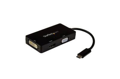 StarTech.com USB-C multiport adapter 4K 30 Hz 3-in-1 USB C naar HDMI, DVI of VGA