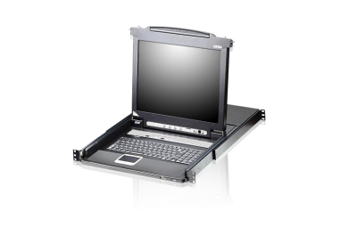 ATEN 16-Poorts PS/2-USB VGA LCD KVM Schakelaar met Ketenverbinding Poort en USB Randapparatuur Ondersteuning