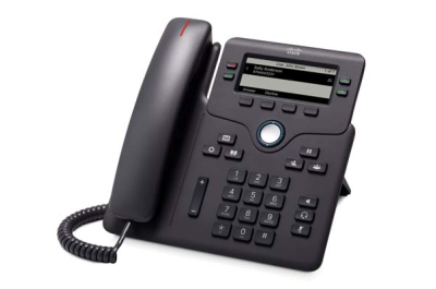 Cisco 6851 IP telefoon Zwart 4 regels