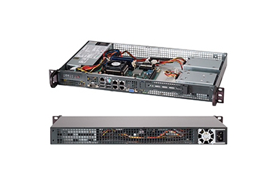 Supermicro CSE-505-203B server barebone Rack (1U)