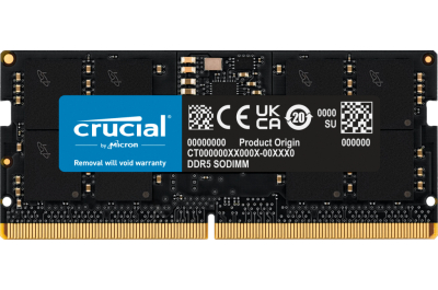 Crucial CT16G56C46S5 geheugenmodule 16 GB 1 x 16 GB DDR5 262-pin SO-DIMM ECC