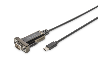 Digitus DA-70166 seriële kabel Zwart 1 m DB-9