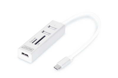Digitus DA-70243 geheugenkaartlezer USB 2.0 Wit