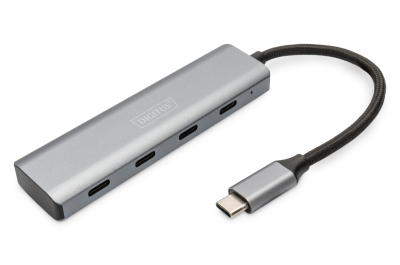 Digitus DA-70246 interface hub USB 3.2 Gen 1 (3.1 Gen 1) Type-C 5000 Mbit/s Grijs
