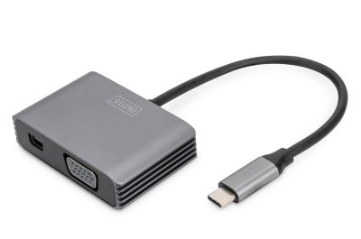 Digitus DA-70825 USB grafische adapter 4096 x 2160 Pixels Grijs