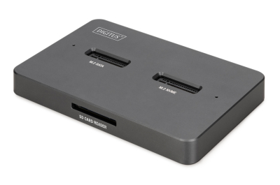 Digitus DA-71546-1 basisstation voor opslagstations USB 3.2 Gen 2 (3.1 Gen 2) Type-C Zwart