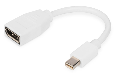Digitus DB-340405-001-W DisplayPort kabel 0,15 m Mini DisplayPort Wit