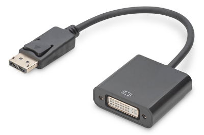 Digitus DB-340414-001-S video kabel adapter 0,15 m Mini DisplayPort DVI-I Zwart