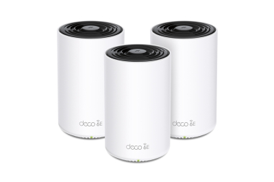 TP-Link Deco XE75 Pro (3-pack) Tri-band (2,4 GHz / 5 GHz / 6 GHz) Wi-Fi 6E (802.11ax) Wit Intern