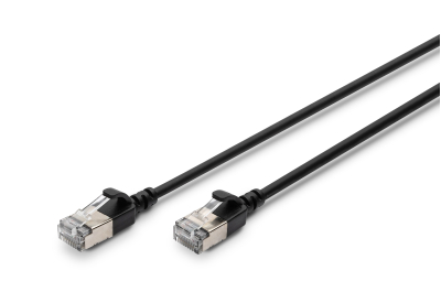Digitus DK-1632-A-010S-BL netwerkkabel Zwart 1 m Cat6a F/FTP (FFTP)