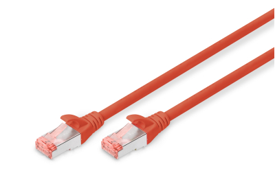 Digitus DK-1644-005/R netwerkkabel Rood 0,5 m Cat6 S/FTP (S-STP)