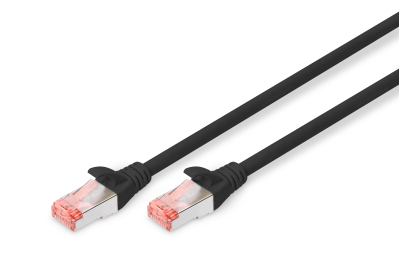 Digitus DK-1644-010/BL netwerkkabel Zwart 1 m Cat6 S/FTP (S-STP)