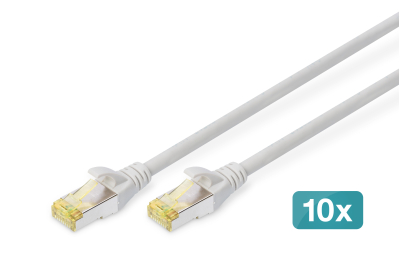 Digitus DK-1644-A-020-10 netwerkkabel Grijs 2 m Cat6a S/FTP (S-STP)