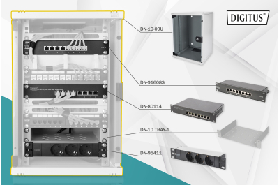 Digitus DN-10-SET-2 rack Wandrek Grijs