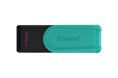 Kingston Technology DataTraveler 128GB Portable USB 3.2 Gen 1 Exodia S (Black/Turquoise)