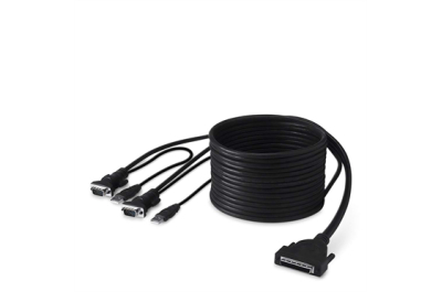 Linksys F1D9401-12 toetsenbord-video-muis (kvm) kabel Zwart 3,6 m