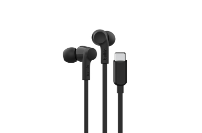 Belkin SoundForm Headset Bedraad In-ear Muziek/Voor elke dag USB Type-C Zwart