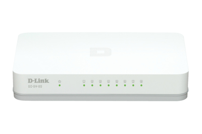 D-Link GO-SW-8G/E netwerk-switch Unmanaged Gigabit Ethernet (10/100/1000) Wit