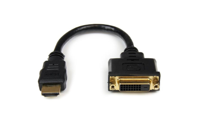 StarTech.com 20cm HDMI naar DVI-D Video adapter kabel HDMI mannelijk naar DVI vrouwelijk