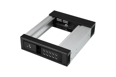 StarTech.com 5.25" naar 3.5" Harde Schijf Hot Swap Bay - Zonder tray - Voor 3.5" SATA/SAS schijven - Aluminium - SAS/ SATA Backplane