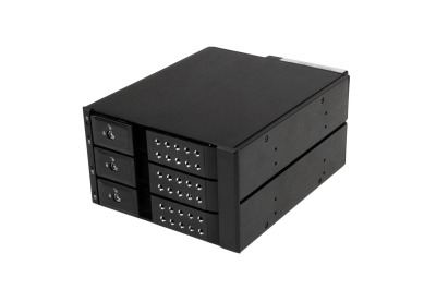 StarTech.com 3-bay Aluminium Trayless Hot Swap Mobile Rack Backplane voor 3,5 inch SAS II/SATA III - 6 Gbps HDD