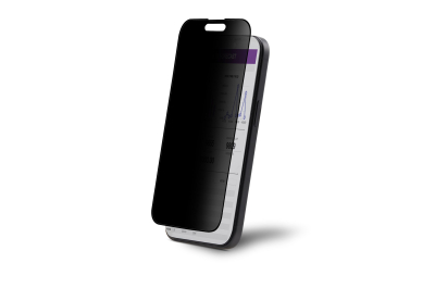 StarTech.com 4-Way Privacy Filter voor iPhone 15 Pro, Portret/Landschap Orientaties, Touch-Enabled, +/- 30 Graden Kijkhoek, Gehard Beschermglas, 4 Way Filter