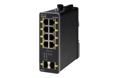 Cisco IE-1000-8P2S-LM netwerk-switch Managed Gigabit Ethernet (10/100/1000) Power over Ethernet (PoE) Zwart