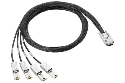 Hewlett Packard Enterprise Mini-SAS HD / Dual 2-lane Mini-SAS HD FO 1m